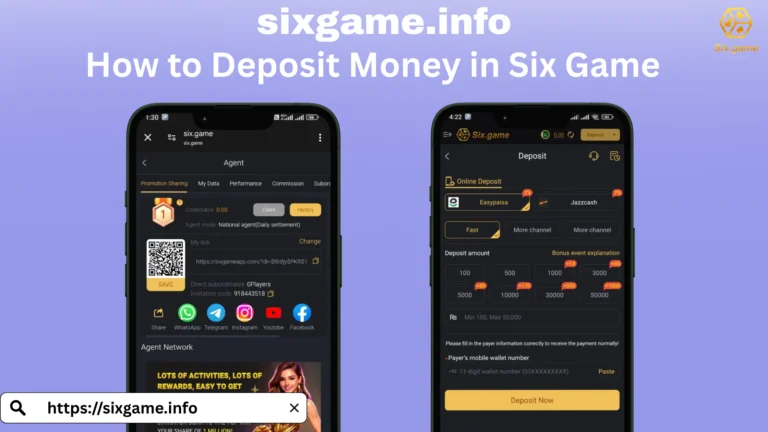 How to Deposit Money in Six Game